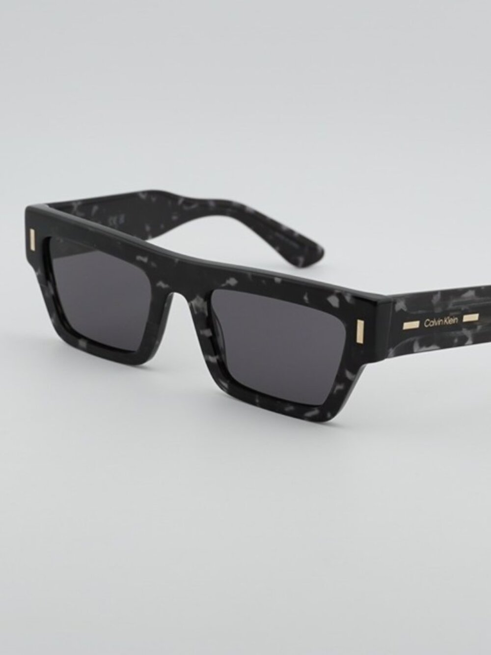 Calvin Klein CK25510S 223 Unisex Sunglasses Grey Rectangle Frame, Grey Lenses